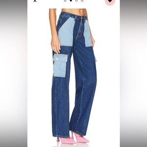 Super down denim pants